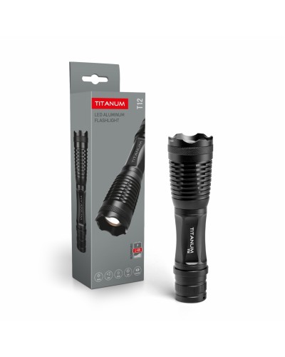 Портативный светодиодный фонарик TITANUM 350Lm 5000K Black (TLF-T12)