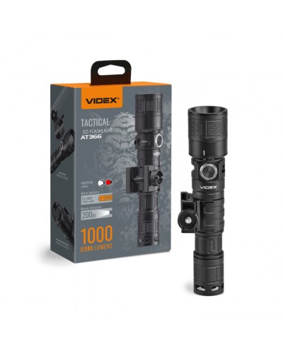 Тактический светодиодный фонарик VIDEX VLF-AT366 1000Lm 5000K (VLF-AT366)