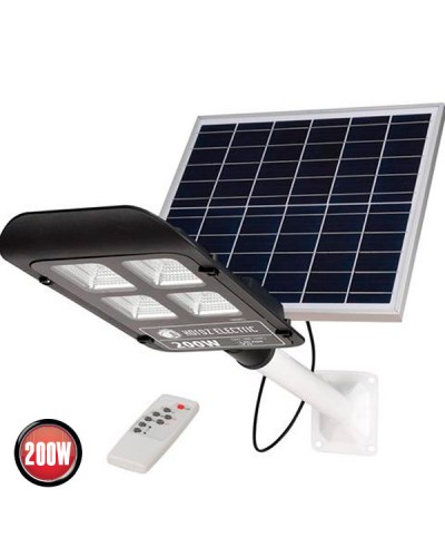 Светильник консольный на солнечной панели LED 200W 6400K 2050Lm черный/1 (074-006-0200-020)