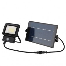 Прожектор на солнечных батареях и датчиком движения LEBRON LF-20Solar, 20W LED, 1400Lm, 6500К (17-16-20K)