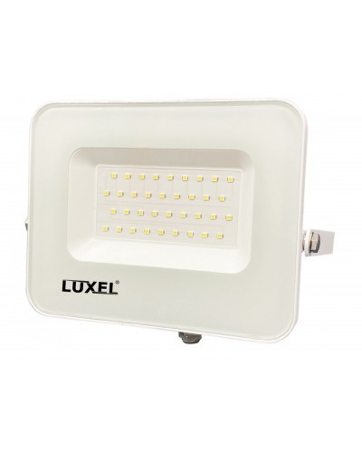 Светодиодный белый прожектор Luxel 200х180х28мм 175-260V 30W IP65 (LED-LPEW-30С)