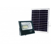 Світлодіодний прожектор Luxel на сонячних батареях з мікрохвильовим датчиком руху IP65 40W (SFL-40C)