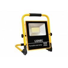Светодиодный прожектор Luxel переносной автономный с солнечной панелью 50W IP65 (SFLP-50)
