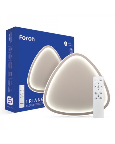 Светодиодная люстра с пультом Feron AL6090 TRIANGLE 60Вт 3000-6500К IP20 (40279)