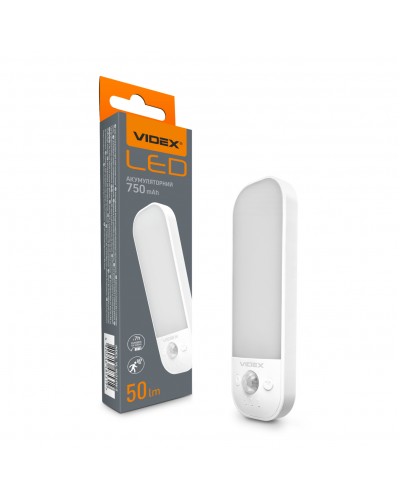 LED Светильник аккумуляторный с датчиком движения VIDEX (VL-NL014W-S)