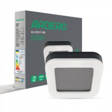 Накладний світлодіодний світильник Ardero AL3007-SB 30Вт 5000К 65 чорний