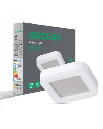 Накладной светодиодный светильник Ardero AL3007-SW 30Вт 5000К 65 белый (80220)