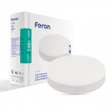 Накладной светодиодный светильник Feron AL708 24Вт 6500К 20 белый (01916)