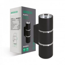 Накладной настенный светильник Ardero ML389-2 BAMBOO GU10 черный+хром (80254)