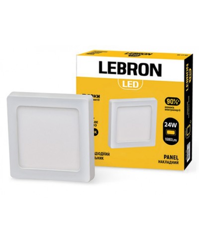 LED светильник LEBRON L-PSS-2465 24W накладной с блоком питания (12-10-99)
