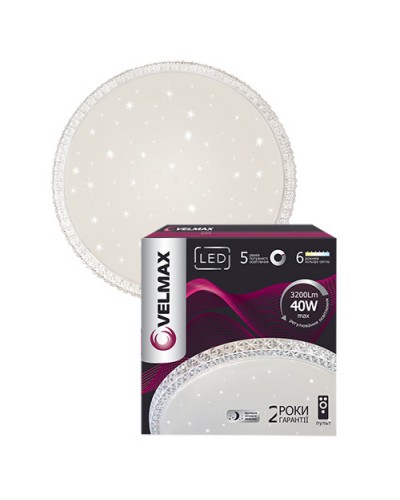 LED светильник VELMAX V-CL-Crystal пульт ДУ (23-42-55)