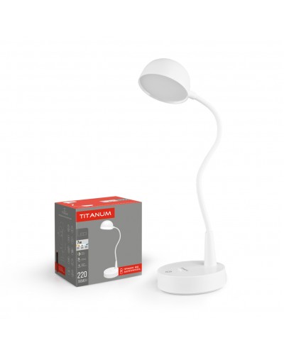 LED настольная лампа с аккумулятором TITANUM TLTF-012W 7W 3000-6000K (TLTF-012W)