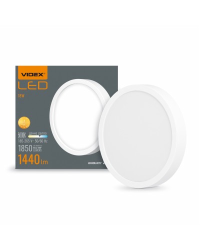 LED Светильник круглый накладной VIDEX 18W 5000K White (VL-DLRS-185) LED Светильник круглый накладной VIDEX 18W 5000K White (VL-DLRS-185)