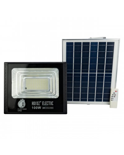 Прожектор світлодіодний з сонячною панеллю TIGER-100 100W 6400K (068-012-0100-010) 068-012-0100-010
