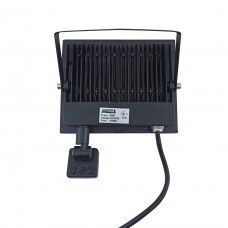Прожектор LED 50W ULTRA Slim 220V 4500Lm 6500K IP65 с датчиком движения TNSy (TNSy5000516)