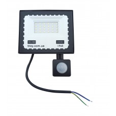 Прожектор LED 20W ULTRA Slim 220V 1800Lm 6500K IP65 с датчиком движения TNSy (TNSy5000514)