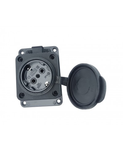 Розетка с защитной крышкой с/к RUBBER IP44 TNSy (TNSy5000075)
