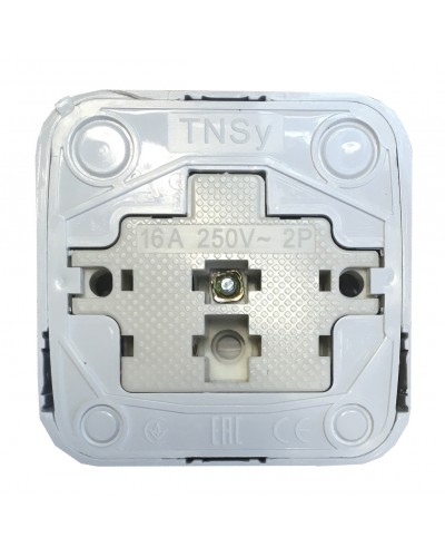Розетка внешней установки 1-я б/у белая IP20 TNSy Lemur TNSy (TNSy5000981)