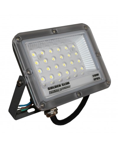 Прожектор LED 20W GOLDEN Slim 220V 2200Lm 6500K IP65 TNSy (TNSy5000991)