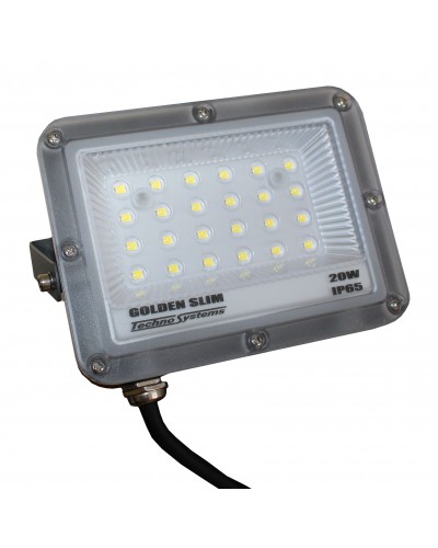 Прожектор LED 20W GOLDEN Slim 220V 2200Lm 6500K IP65 TNSy (TNSy5000991)