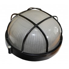 Светильник НПП1302-60W-E27-IP65 круг черный с решеткой TNSy (TNSy5001181)