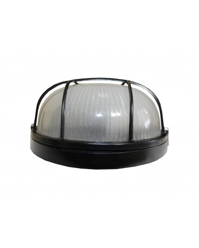 Светильник НПП1302-60W-E27-IP65 круг черный с решеткой TNSy (TNSy5001181)