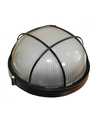 Светильник НПП1102-100W-E27-IP65 круг черный с решеткой TNSy (TNSy5001183)