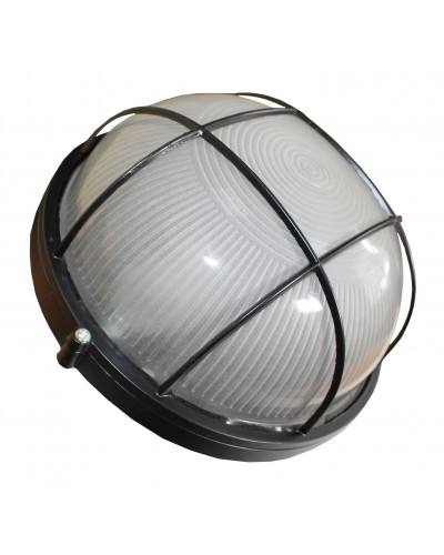 Светильник НПП1102-100W-E27-IP65 круг черный с решеткой TNSy (TNSy5001183)