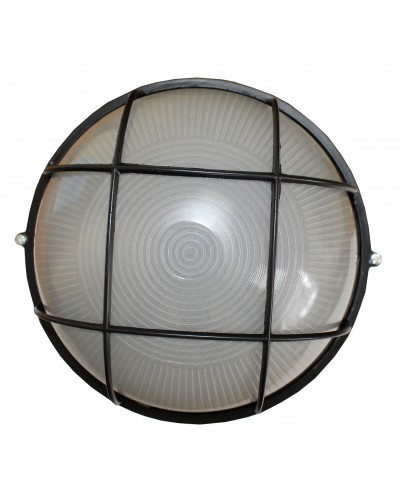 Светильник НПП1102-100W-E27-IP65 круг черный с решеткой TNSy (TNSy5001183)