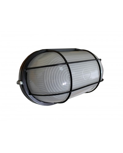 Светильник НПП1202-100W-E27-IP65 черный овал с решеткой TNSy (TNSy5001187)