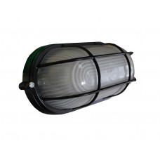 Светильник НПП1402-60W-E27-IP65 черный овал с решеткой TNSy (TNSy5001185)
