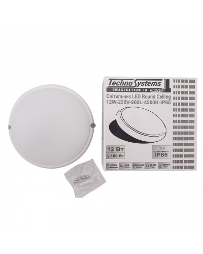 Светильник LED Round Ceiling 12W-220V-960L-4200K-IP65 TNSy (TNSy5000103)