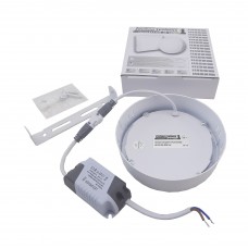 Светильник накладной LED Round Downlight 6W-220V-420L-4000K Alum TNSy (TNSy5000134)