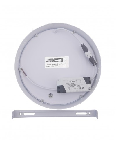 Светильник накладной LED Round Downlight 18W-220V-1300L-4000K Alum TNSy (TNSy5000136)