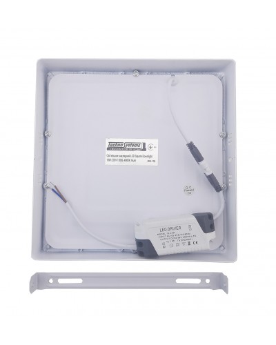 Светильник накладной LED Square Downlight 18W-220V-1300L-4000K Alum TNSy (TNSy5000140)