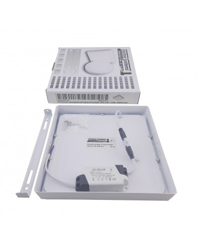 Светильник накладной LED Square Downlight 18W-220V-1300L-4000K Alum TNSy (TNSy5000140)