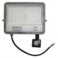 Прожектор LED 50W GOLDEN Slim 220V 5500Lm 6500K IP65 + ДР TNSy (TNSy5001155)