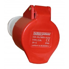 Розетка 214 переносна 3Р+PЕ 16А 380В IP44 TNSy (TNSy5500417)