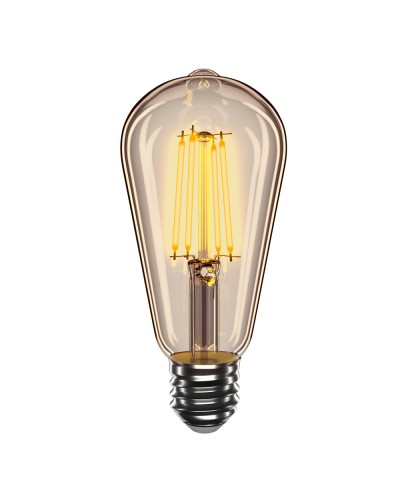 LED лампа VELMAX V-Filament-Amber-ST64, 4W, E27, 2200K, 400Lm (21-43-25)