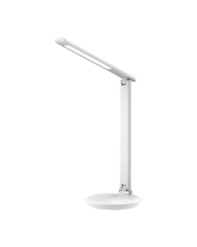LED лампа настольная LEBRON L-TL-L, 9W, 3000K, 4100K, 6500K, белая "кожа" (15-13-30)