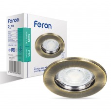 Встроенный светильник Feron DL10 античное золото (15206)