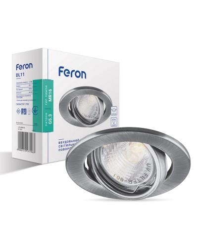 Встраиваемый светильник Feron DL11 титан (15117)