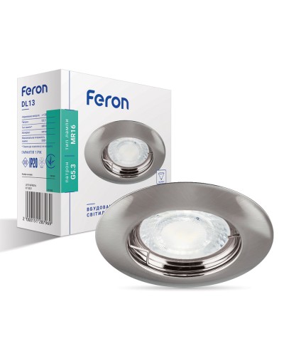 Встраиваемый светильник Feron DL13 титан (15128)