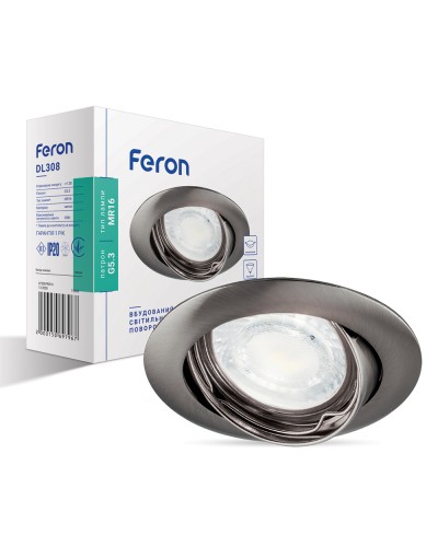 Встраиваемый светильник Feron DL308 титан (15069)