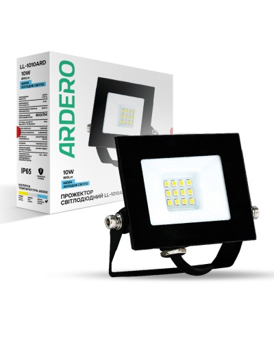 Светодиодный прожектор Ardero LL-1010ARD 10W 800Lm 6500K (80015)