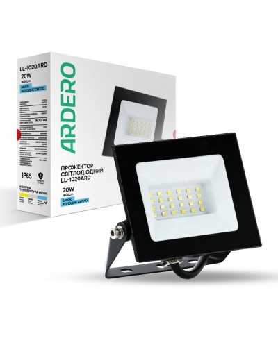 Светодиодный прожектор Ardero LL-1020ARD 20W 1600Lm 6500K (80016)