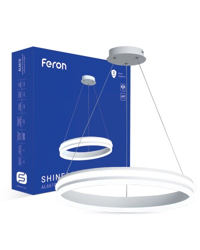 Светодиодный светильник Feron AL6610 SHINE LEVITATION 50W белый (40285)