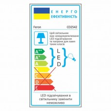 Встроенный светильник Feron CD2542 прозрачный (18929)