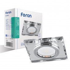Встроенный светильник Feron 8150-2 серебро серебро (20124)