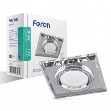 Встроенный светильник Feron 8170-2 серебро-серебро (20126)